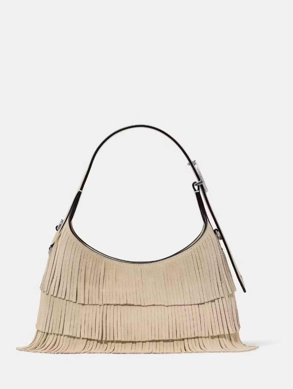 NWT Kate Spade 454 Suede Fringe Mini Light Sand Crossbody Bag - Picture 5 of 5